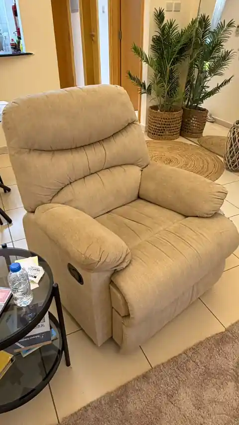 Recliner armchair collected from a Dubai home