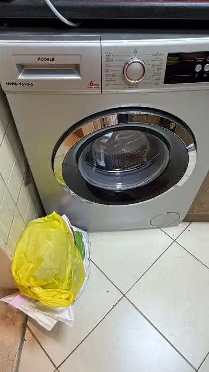 Washing machine removed from a Dubai apartment